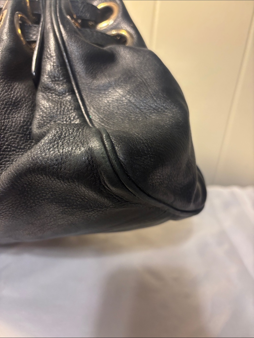 VGUC Jimmy Choo Ramona Shoulder Bag Black Supple Leather - Authentic! Vintage! - Picture 8 of 16
